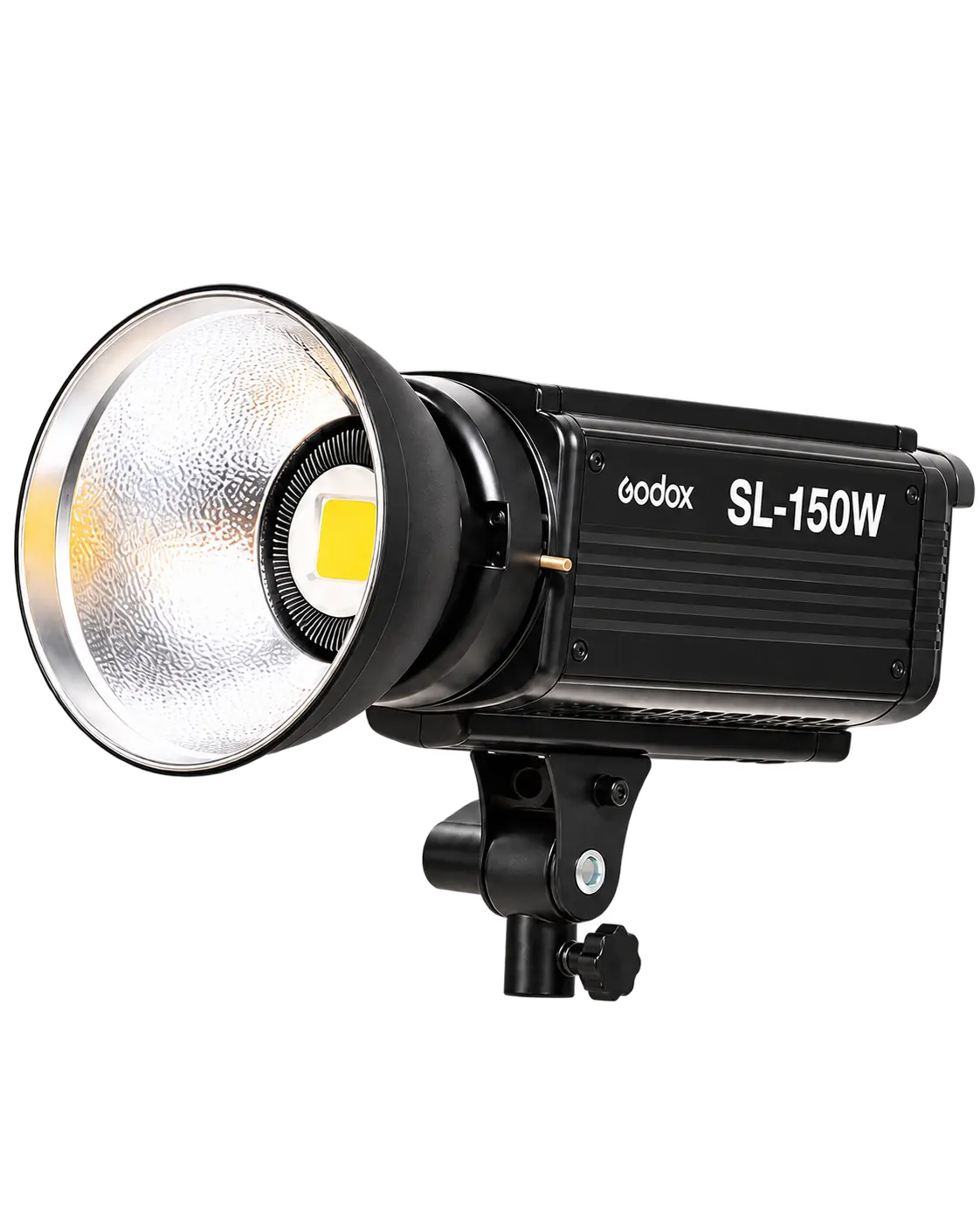 Godox SL150W COB LED šviesa su softboxu portretui ir interviu